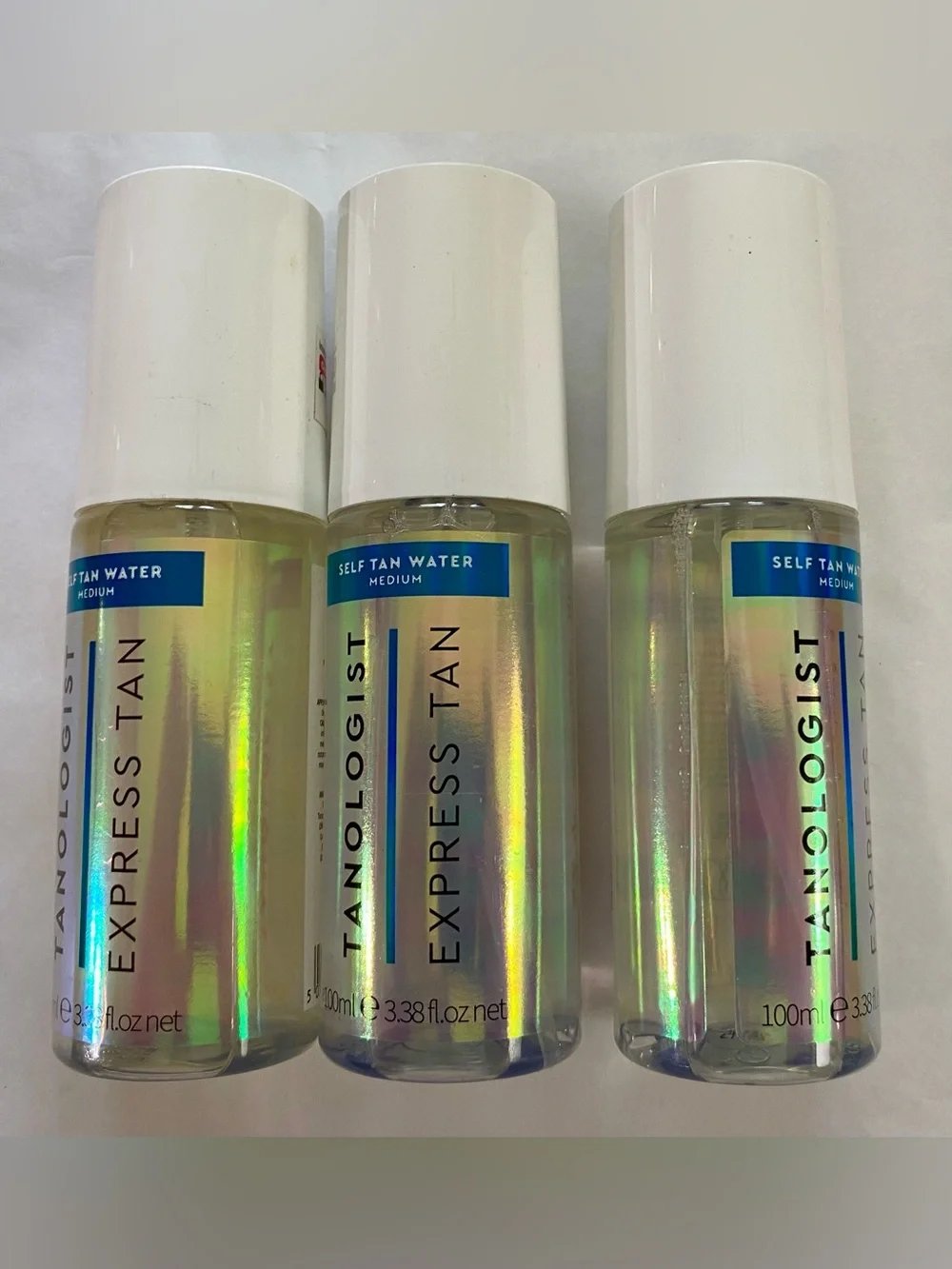Tanologist Medium Mini Self Tan Water, Clear Tanning Mist, 3.38 Fl Oz (Lot of 3)